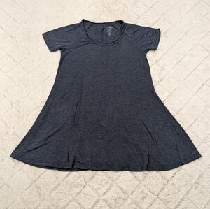 Natural Life Dress Women's XS Blue Navy T-Shirt Mini Short Sleeve Fit Flare